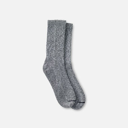 Cotton Blend Ragg Crew Boot Socks