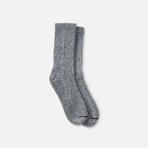 Cotton Blend Ragg Crew Boot Socks