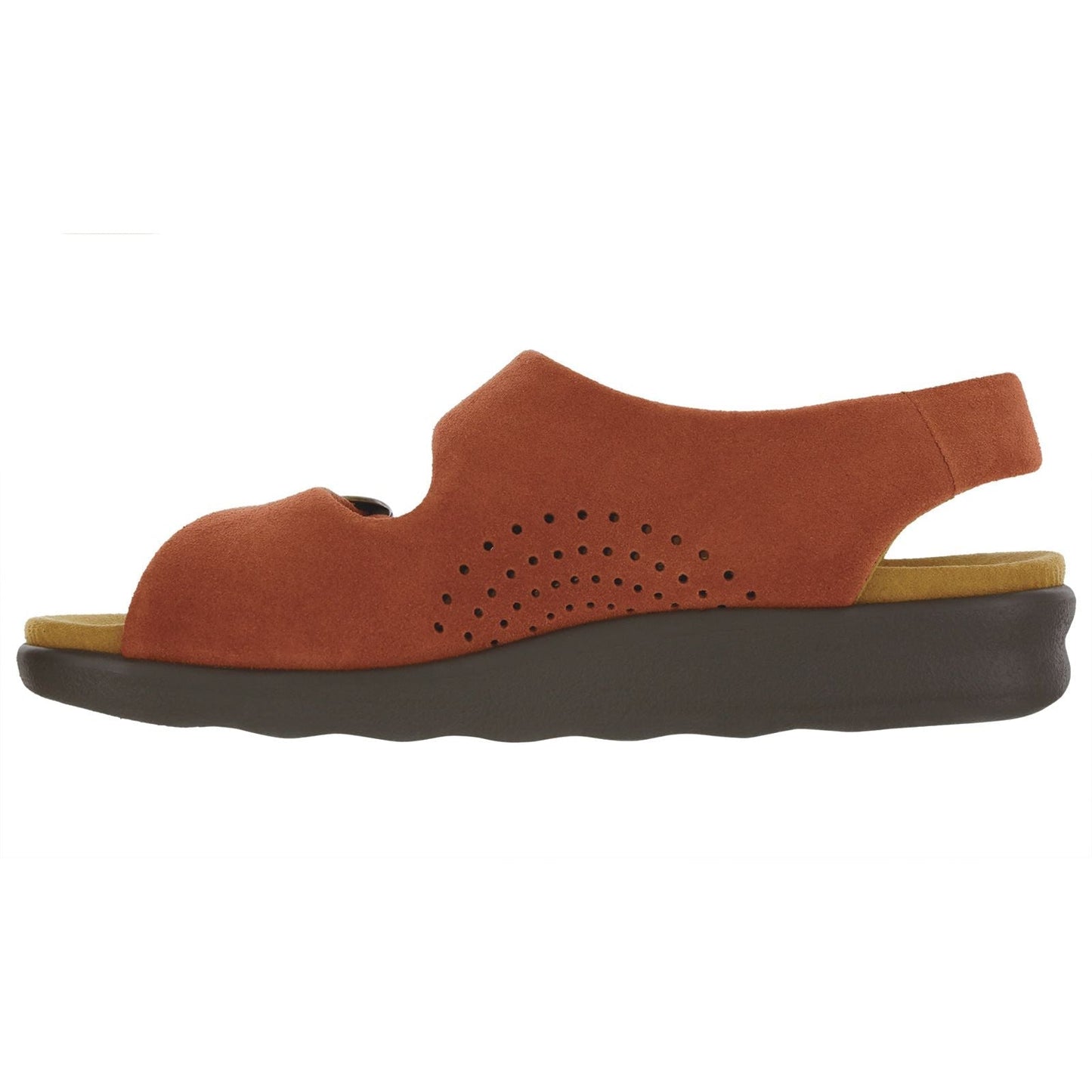Women's Relaxed Heel Strap Sandal in Rust