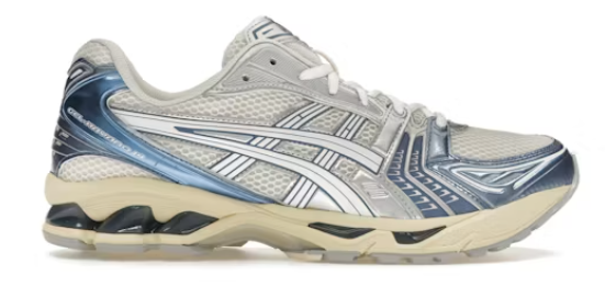 Gel Kayano 14 Cream Metallic Blue