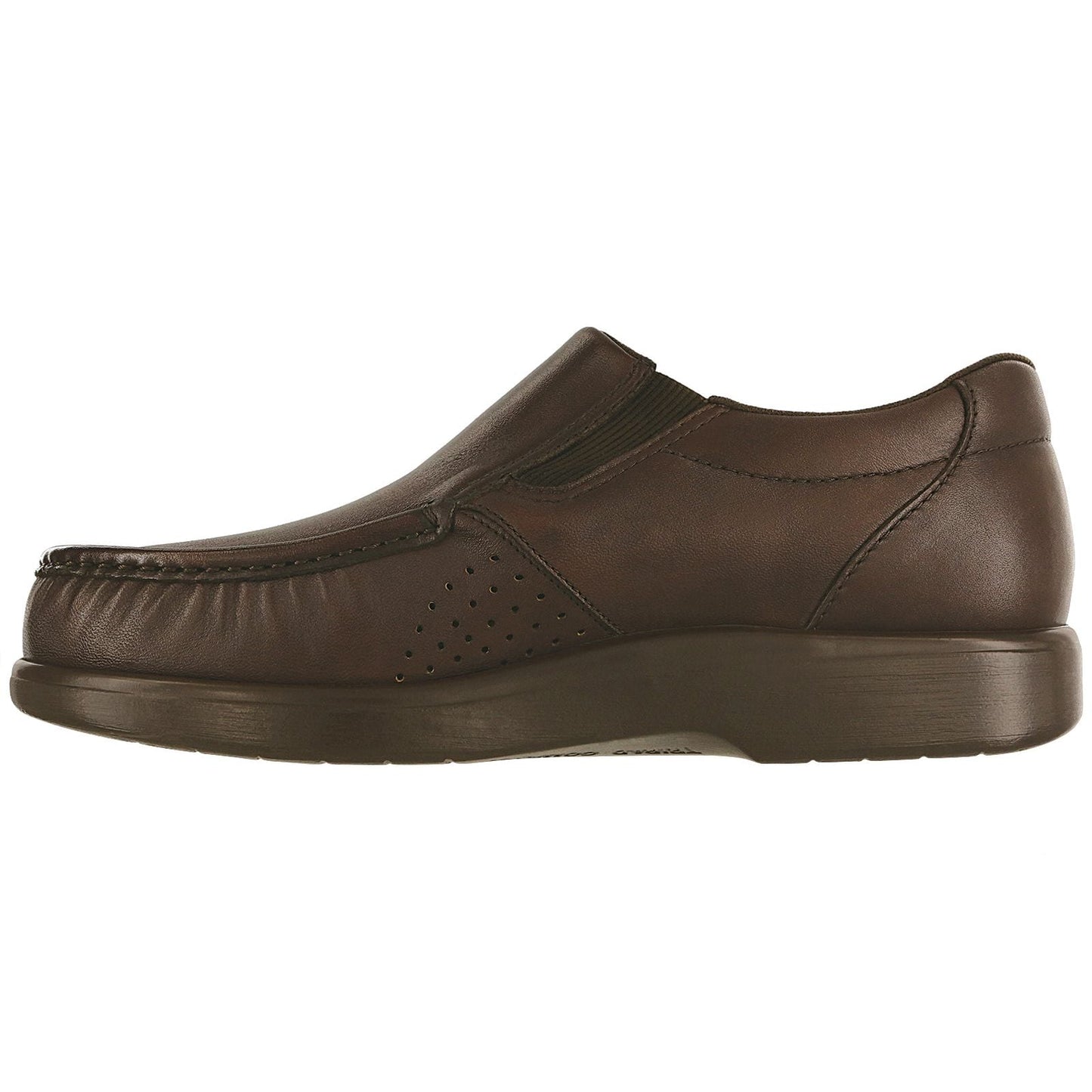 Men's Side Gore Slip On Loafer in Brown