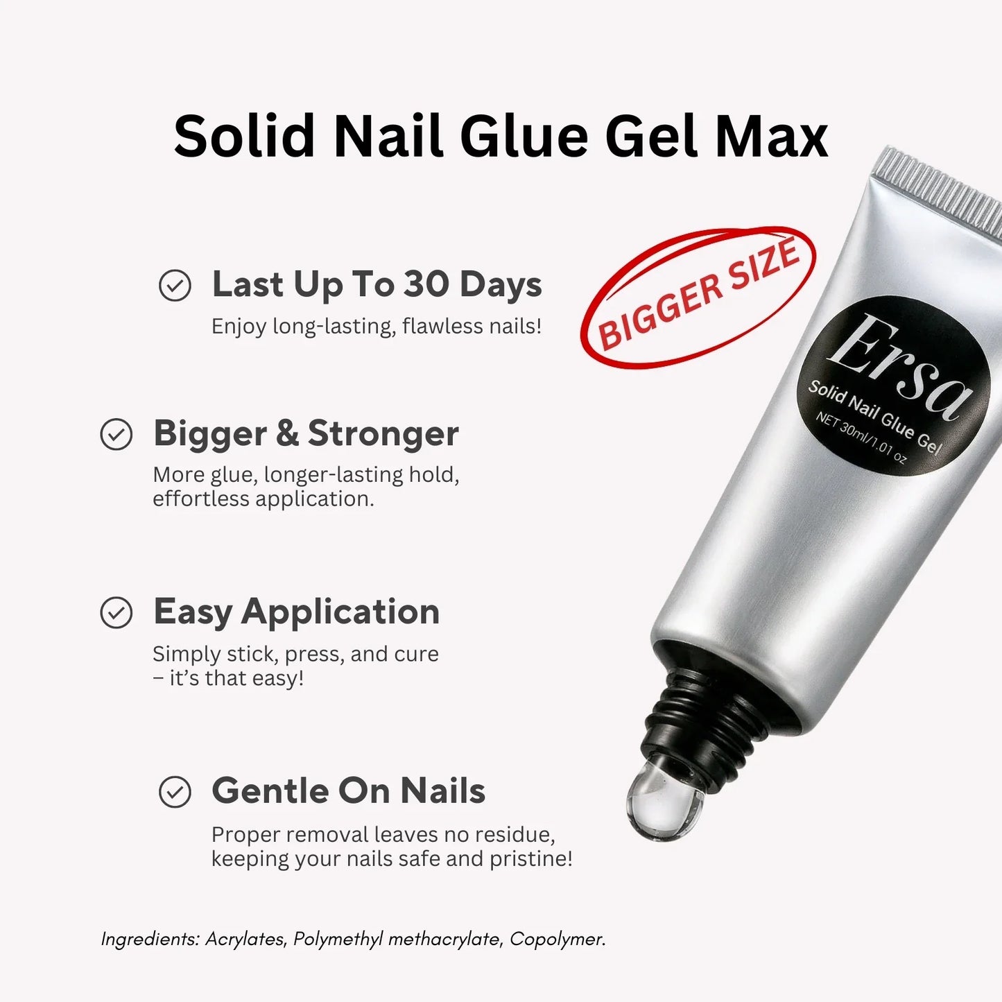 Solid Nail Glue Gel Max