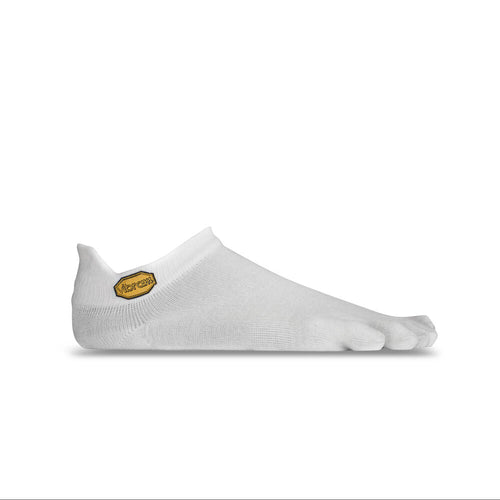 5Toe Athletic No Show Socks in White