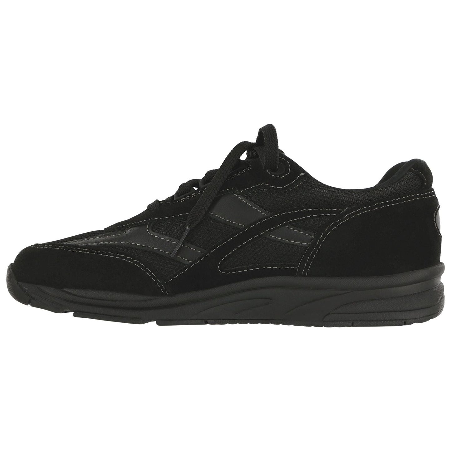 Women's Tour Mesh Lace Up Sneaker Mesh in Black