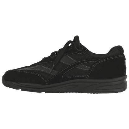 Women's Tour Mesh Lace Up Sneaker Mesh in Black