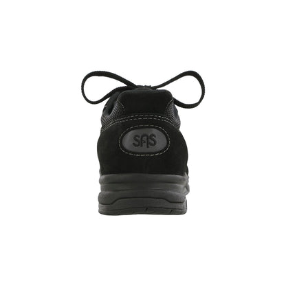 Women's Tour Mesh Lace Up Sneaker Mesh in Black