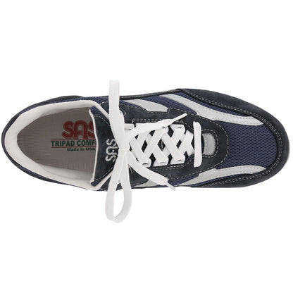Women's Tour Mesh Lace Up Sneaker in Blue