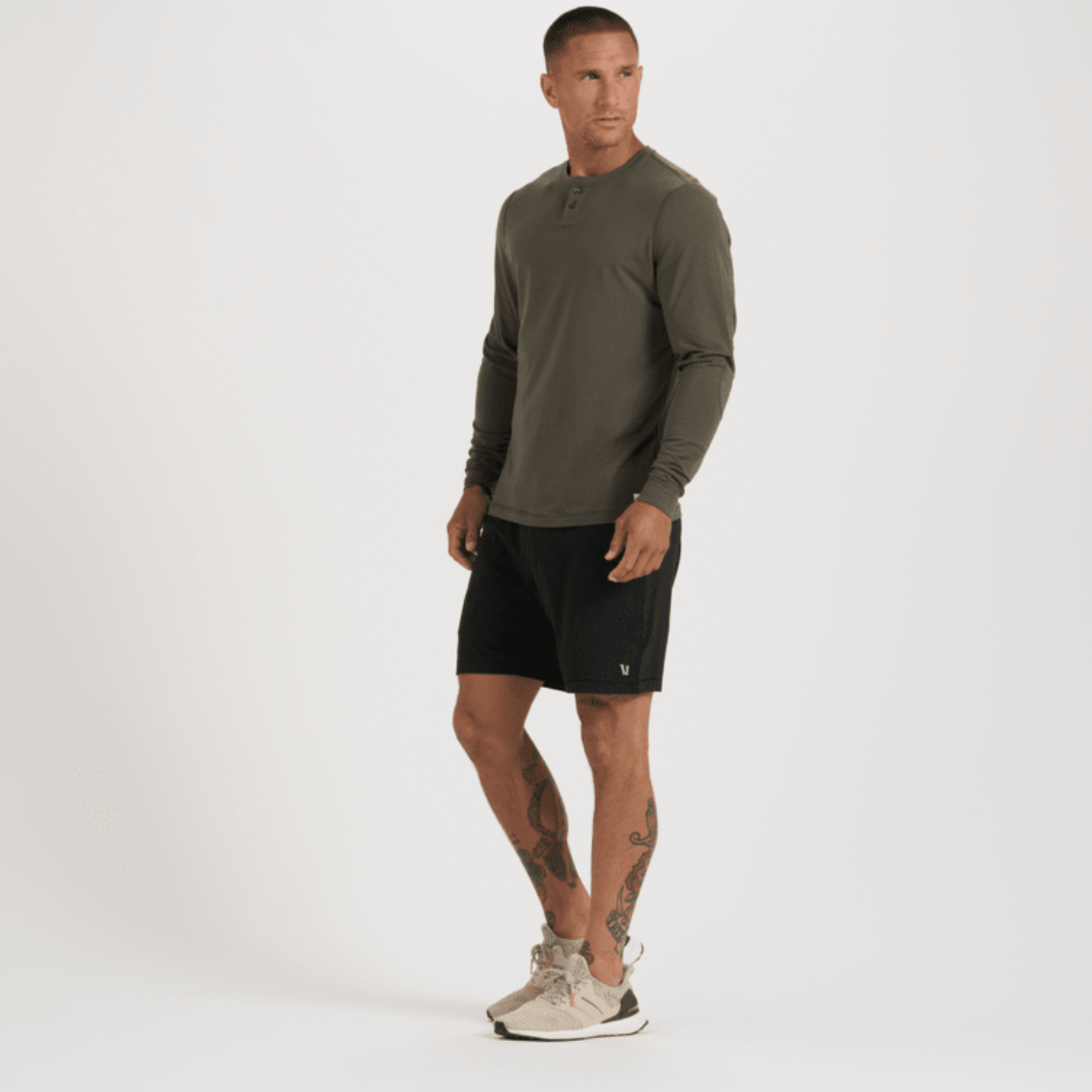 Men's Ponto Performance Short 7" in Black Heather