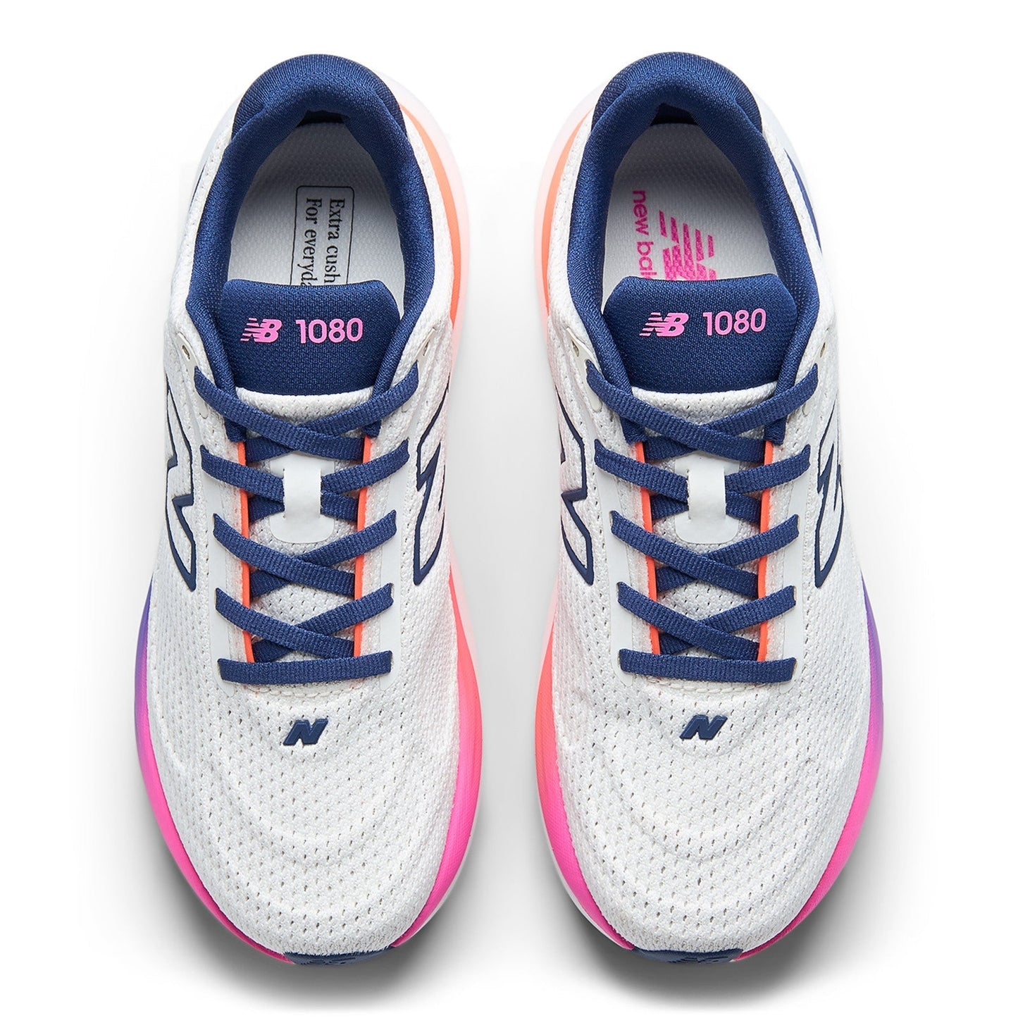 Women's 1080v15 in Sea Salt with Blue Oyster