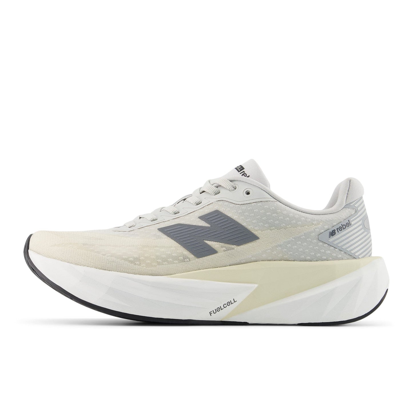 Women's FuelCell Rebel v5 in Linen with Grey Matter and White