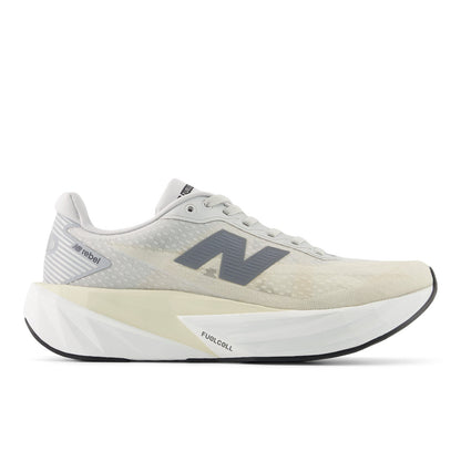 Women's FuelCell Rebel v5 in Linen with Grey Matter and White