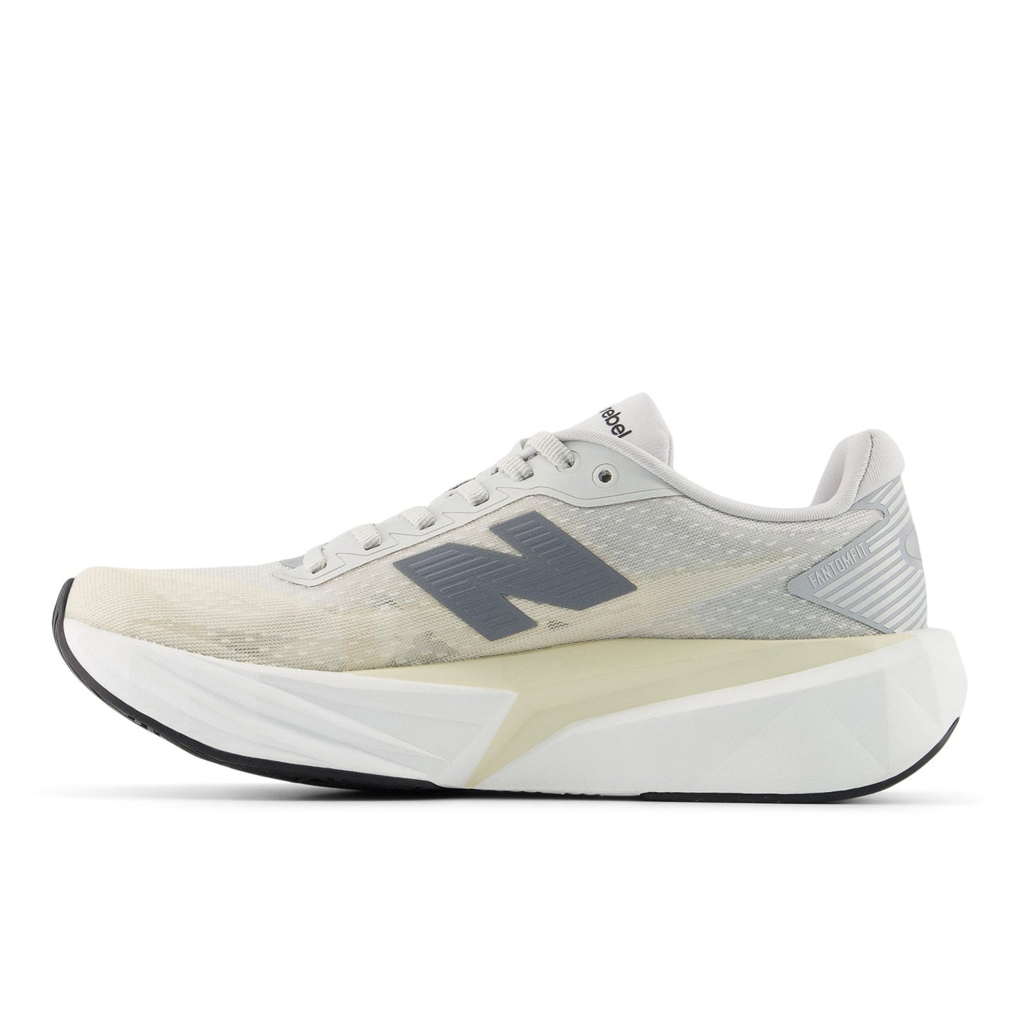 Women's FuelCell Rebel v5 in Linen with Grey Matter and White