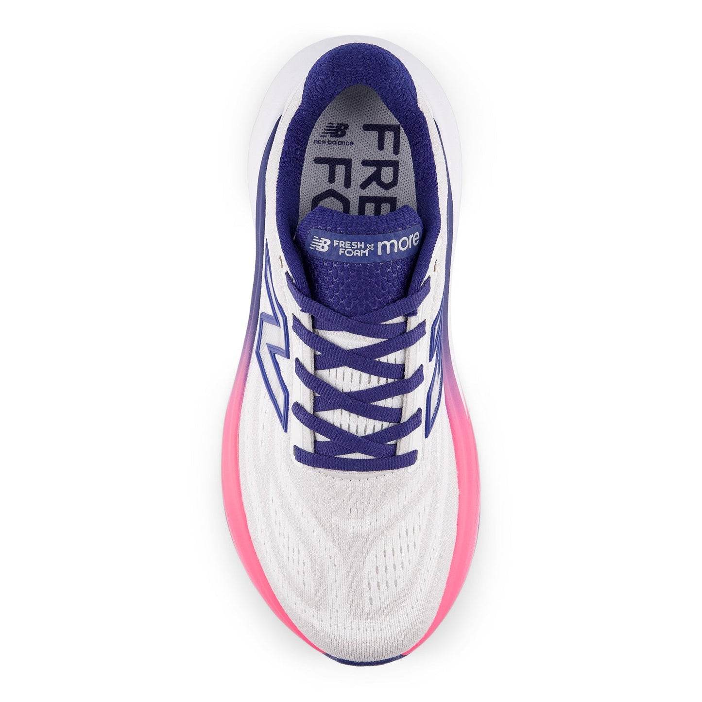 Women's Fresh Foam X More v6 in Reflection with Blue Oyster and Pink Heat