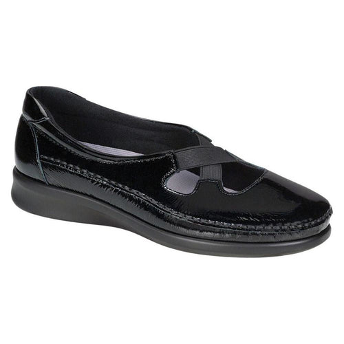 Women's Crissy Slip on Loafer in Black Patent Wide
