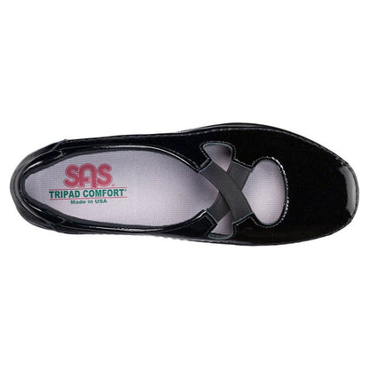 Women's Crissy Slip on Loafer in Black Patent Wide