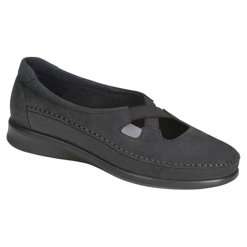 Women's Crissy Slip On Loafer in Nero Wide
