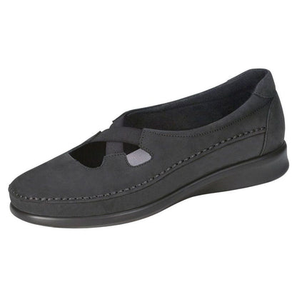 Women's Crissy Slip On Loafer in Nero Wide