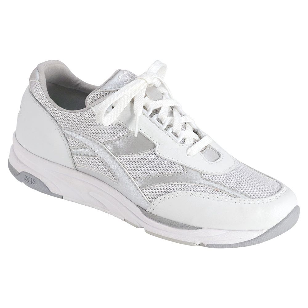 Women's Tour Mesh Lace Up Sneaker in Silver