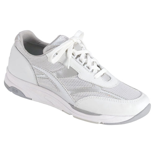 Women's Tour Mesh Lace Up Sneaker in Silver