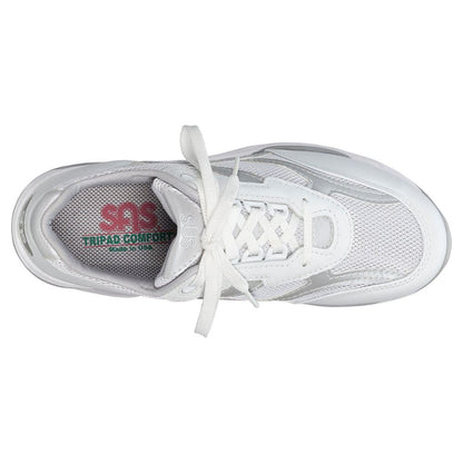 Women's Tour Mesh Lace Up Sneaker in Silver