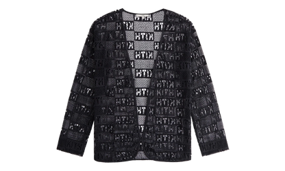 Ethan Logo Lace Cardigan WMNS "Black" KITH115