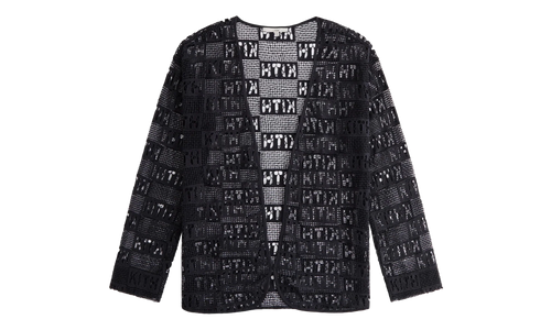 Ethan Logo Lace Cardigan WMNS "Black" KITH115