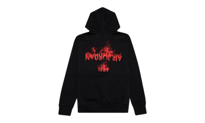 Air Jordan Retro 4 Graphics Fleece Pullover Hoodie "Black / Red" DD3867 010