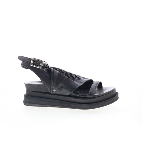 Louie A15021-101-6002 Womens Black Leather Slingback Sandals Shoes
