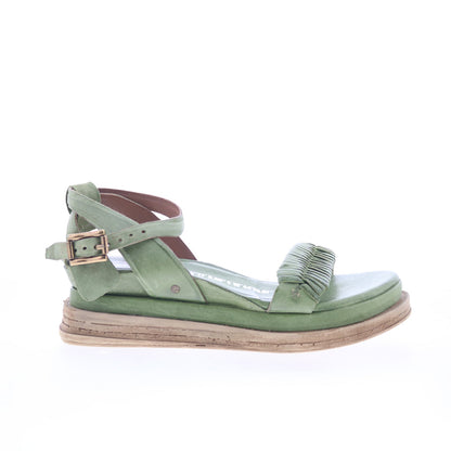 Laird A15022-101-6288 Womens Green Leather Strap Sandals Shoes