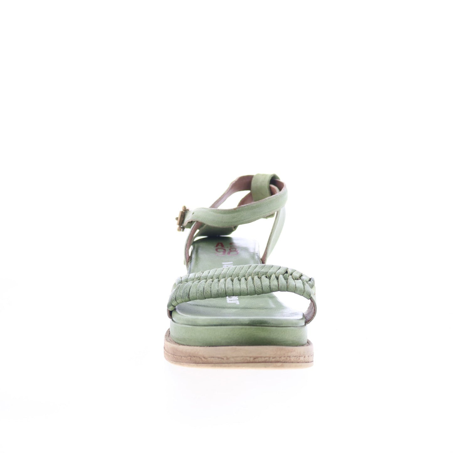 Laird A15022-101-6288 Womens Green Leather Strap Sandals Shoes