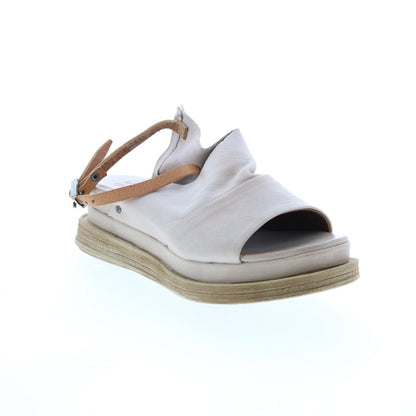 Lira A15027-101 Womens Beige Leather Slingback Sandals Shoes