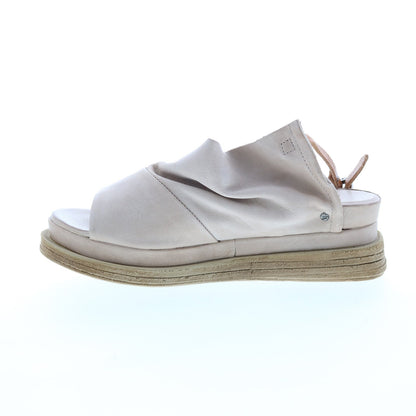 Lira A15027-101 Womens Beige Leather Slingback Sandals Shoes