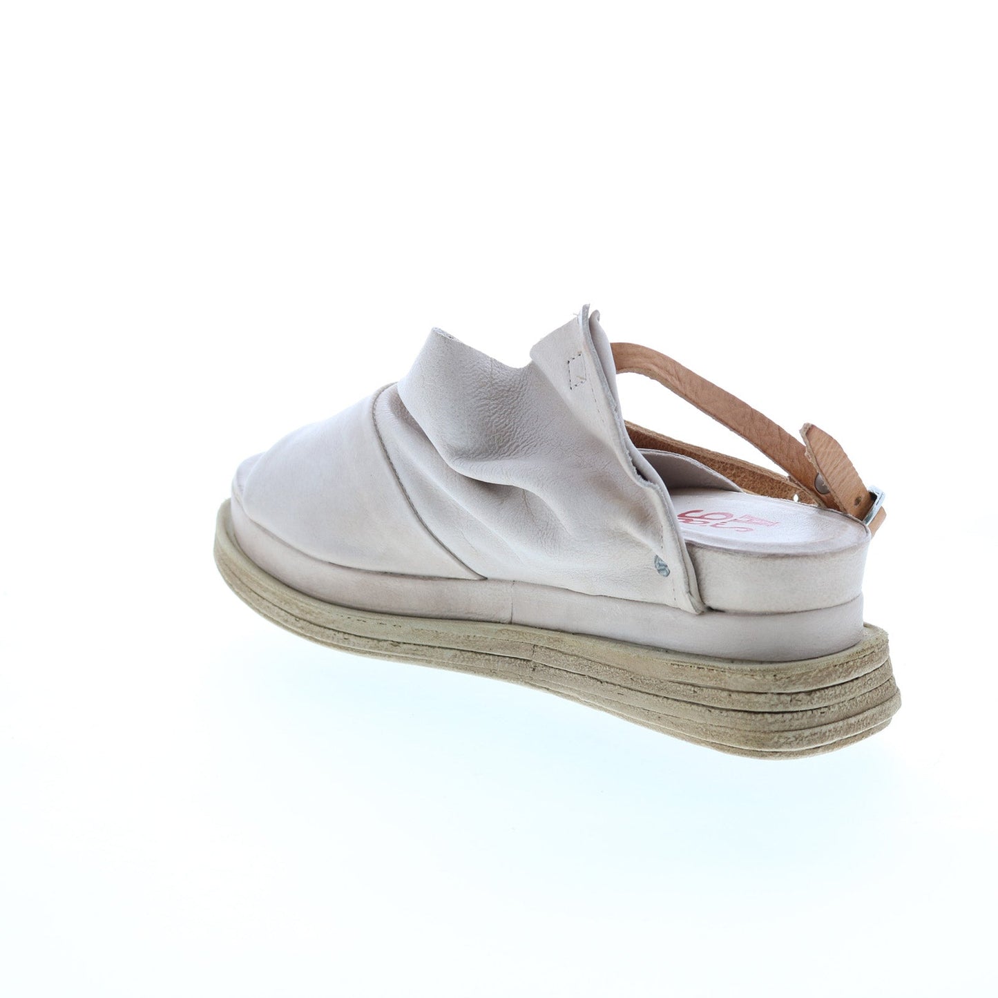 Lira A15027-101 Womens Beige Leather Slingback Sandals Shoes