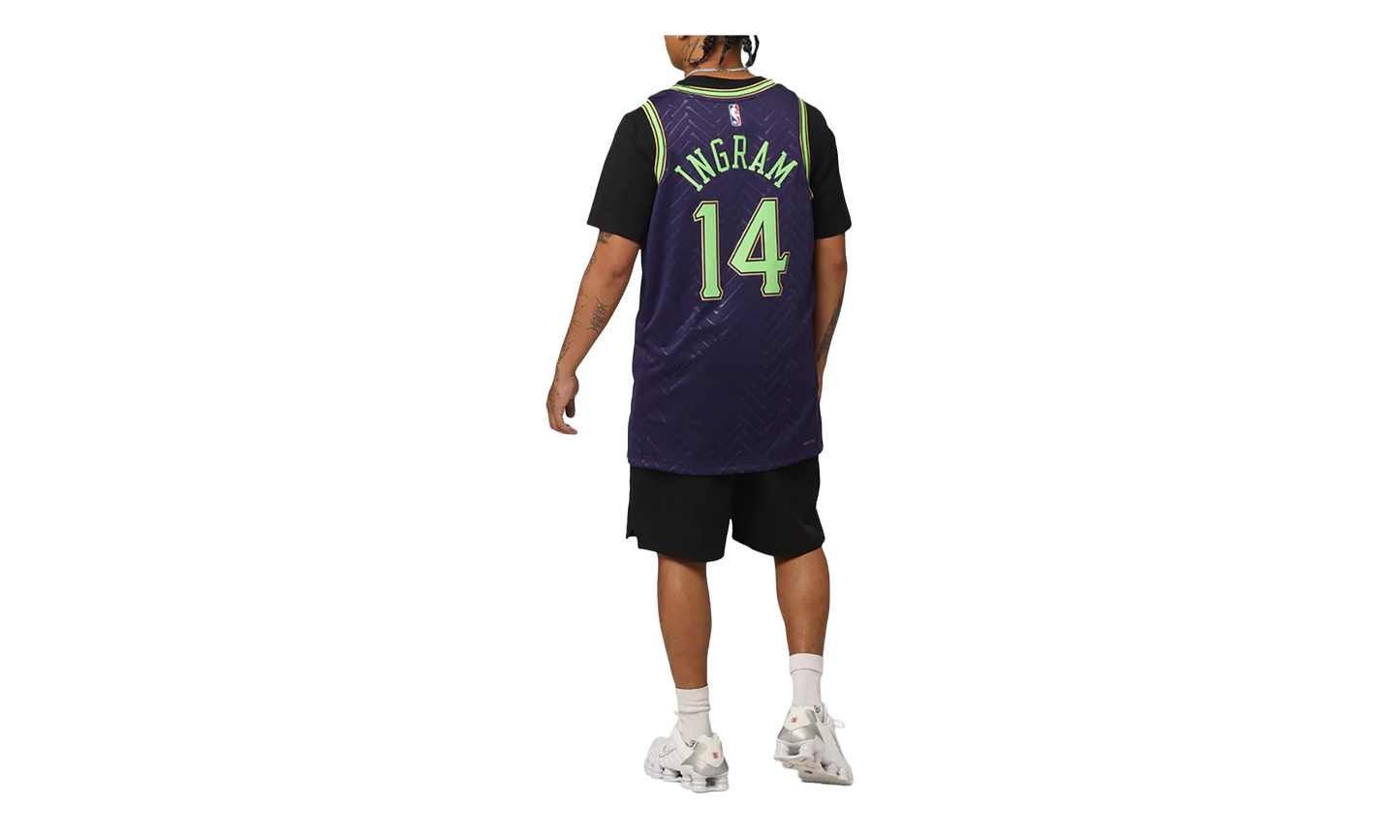 NBA NEW ORLEANS PELICANS 2024-25 SWINGMAN PLAYER JERSEY GS "14 INGRAM - Purple" 9Z2B7BU8P24 PELI