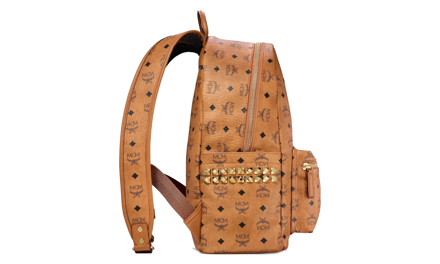 Medium Stark Backpack in Visetos "Cognac" MMKEAVE12CO001