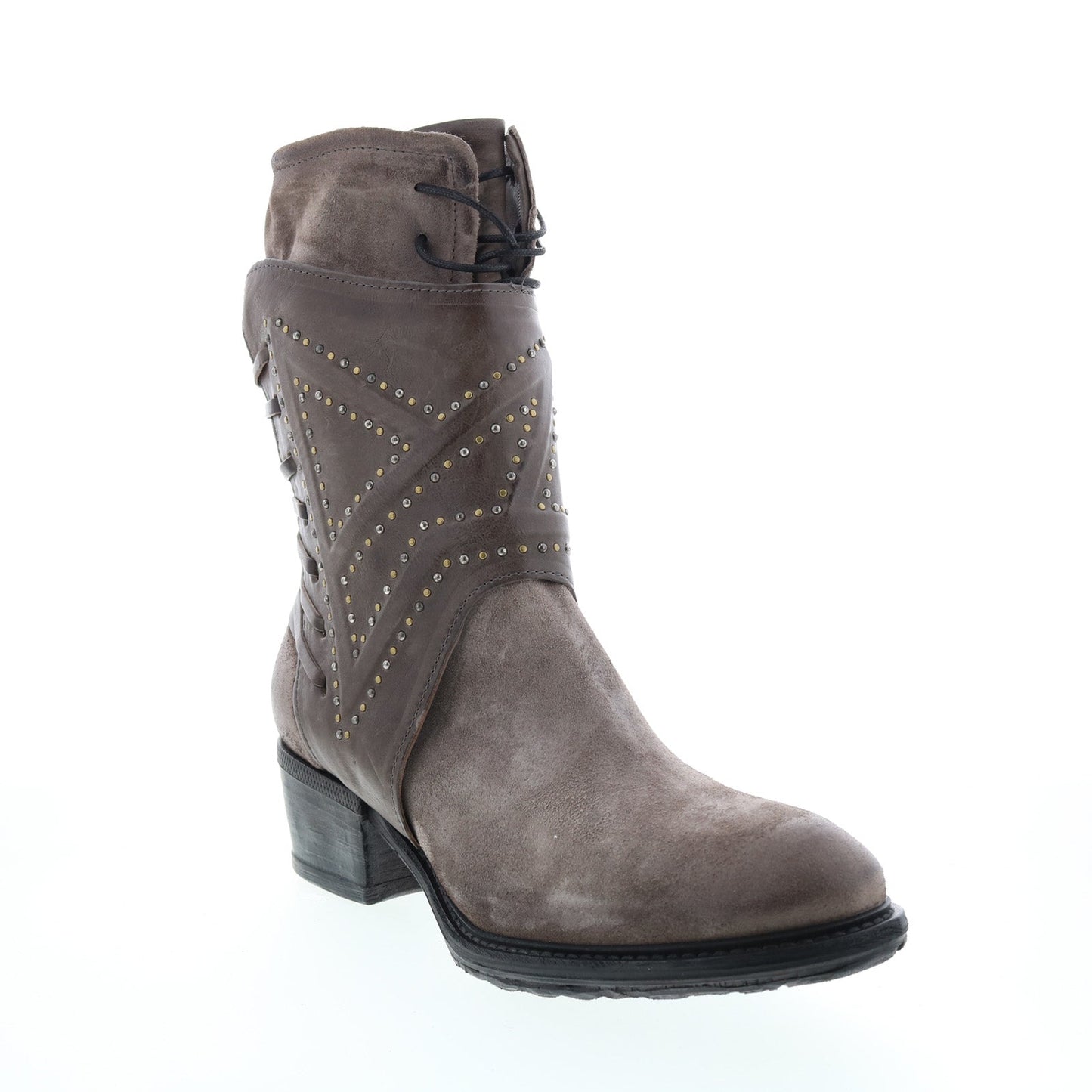 Callhoun A22208-101 Womens Gray Leather Zipper Casual Dress Boots