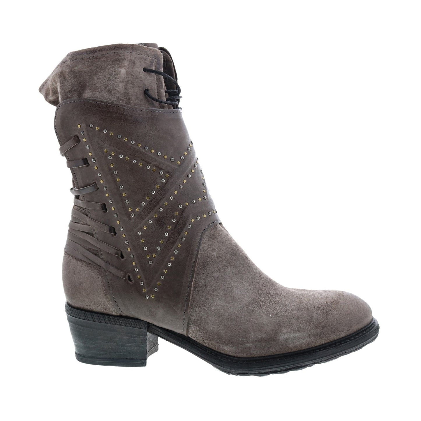 Callhoun A22208-101 Womens Gray Leather Zipper Casual Dress Boots