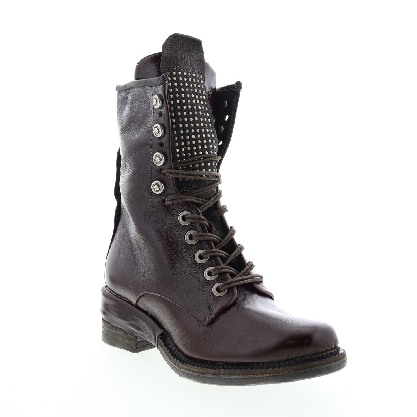Saunder A23208-201 Womens Brown Leather Lace Up Casual Dress Boots