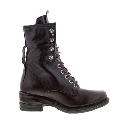 Saunder A23208-201 Womens Brown Leather Lace Up Casual Dress Boots