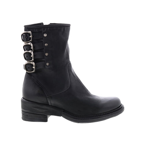 Spero A23215-301 Womens Black Leather Hook & Loop Casual Dress Boots