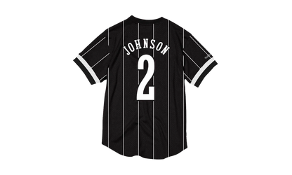 NBA Larry Johnson Name & Number Mesh Crewneck Shirt "Charlotte Hornets - Black" BA8X4G CHO K KVP
