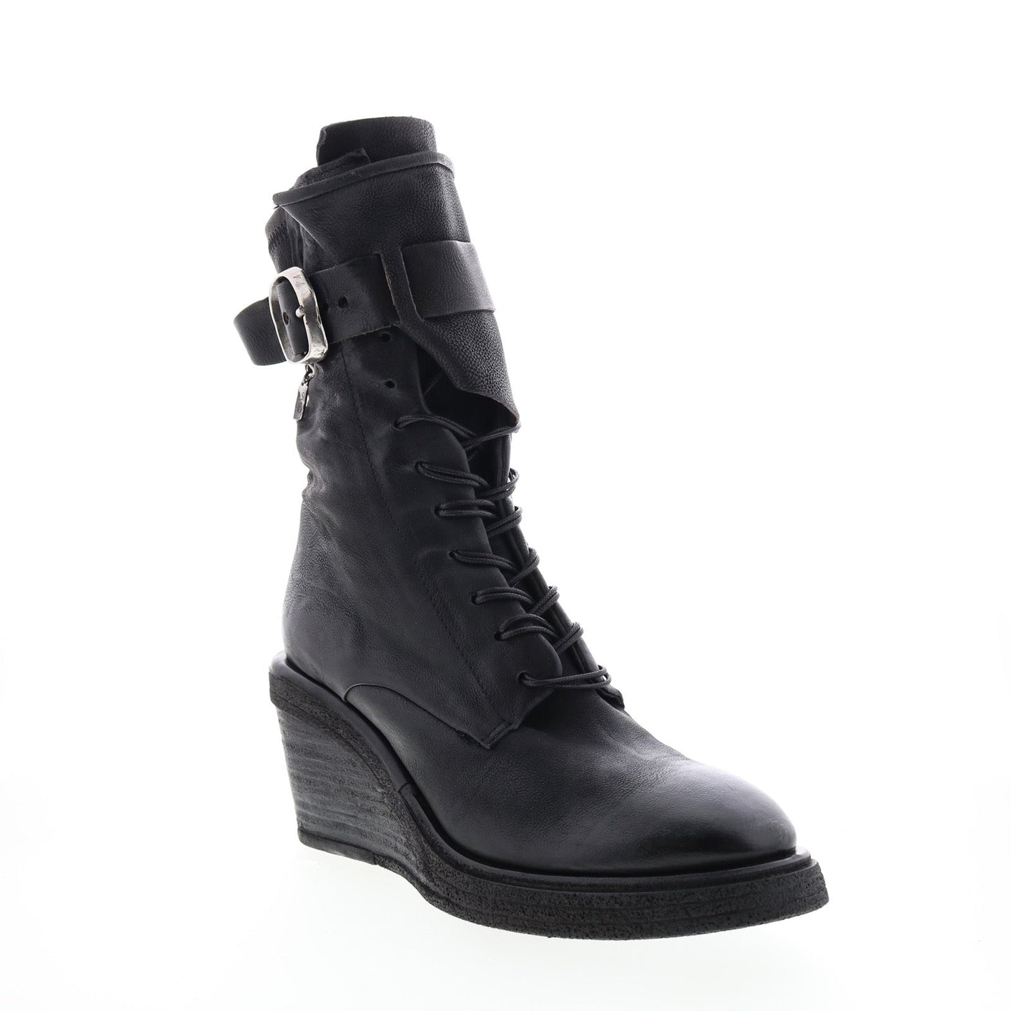 Thatcher A30210-201 Womens Black Leather Casual Dress Boots