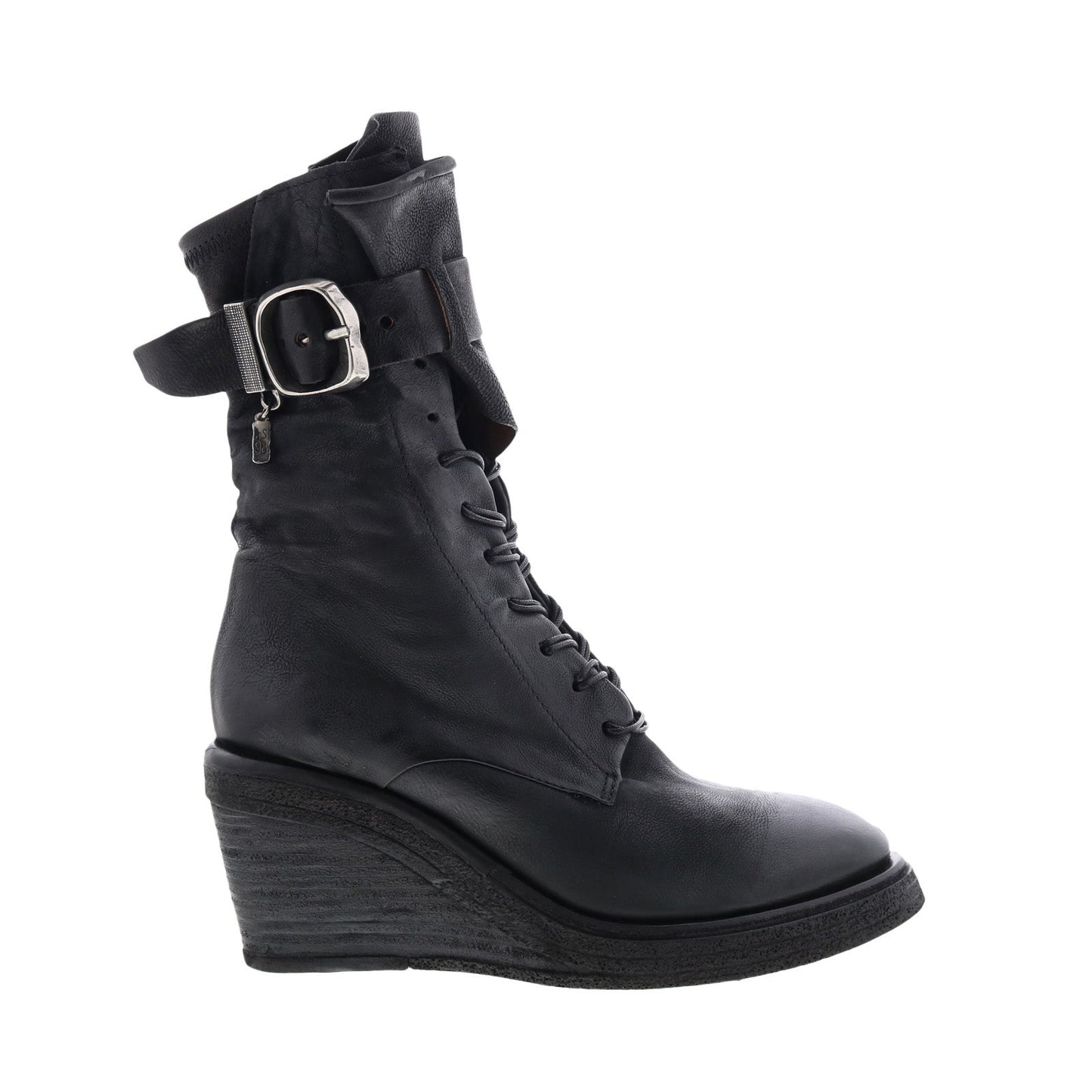 Thatcher A30210-201 Womens Black Leather Casual Dress Boots