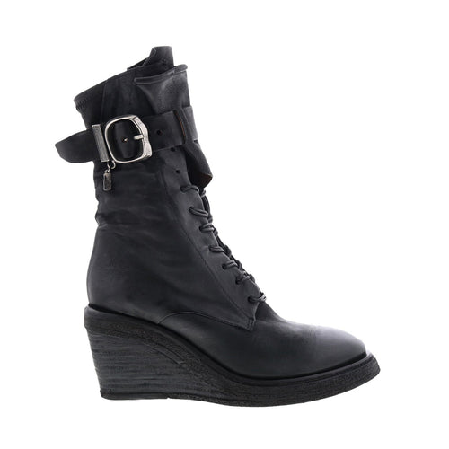 Thatcher A30210-201 Womens Black Leather Casual Dress Boots