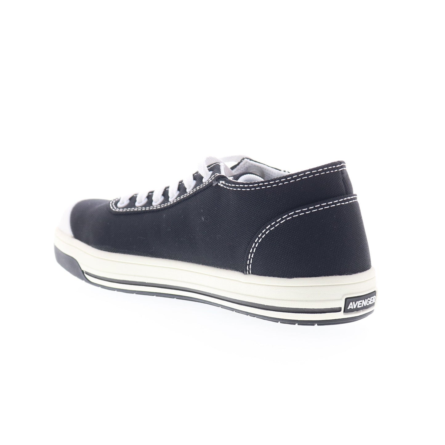 Avenger Blade 6 Eye Aluminum Toe A320 Mens Black Canvas Work & Safety Shoes