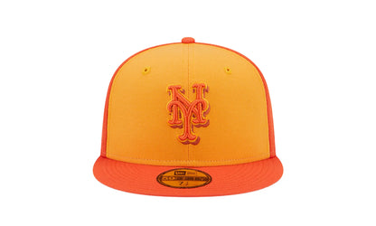 New York Mets Tri-Tone Team 59FIFTY Fitted Hat "Orange" 60355915
