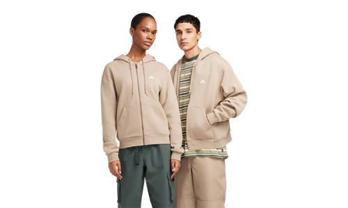 SB Full-Zip Fleece Skate Hoodie "Khaki / White" FZ8796 247