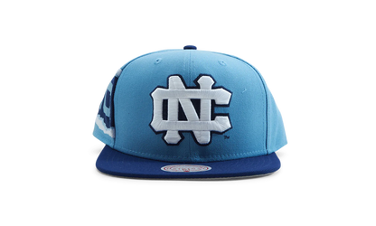 NCAA Jumbotron Snapback Cap "North Carolina Tar Heels - Navy / Light Blue" HHSS3466 UNCYYPPPNYLB