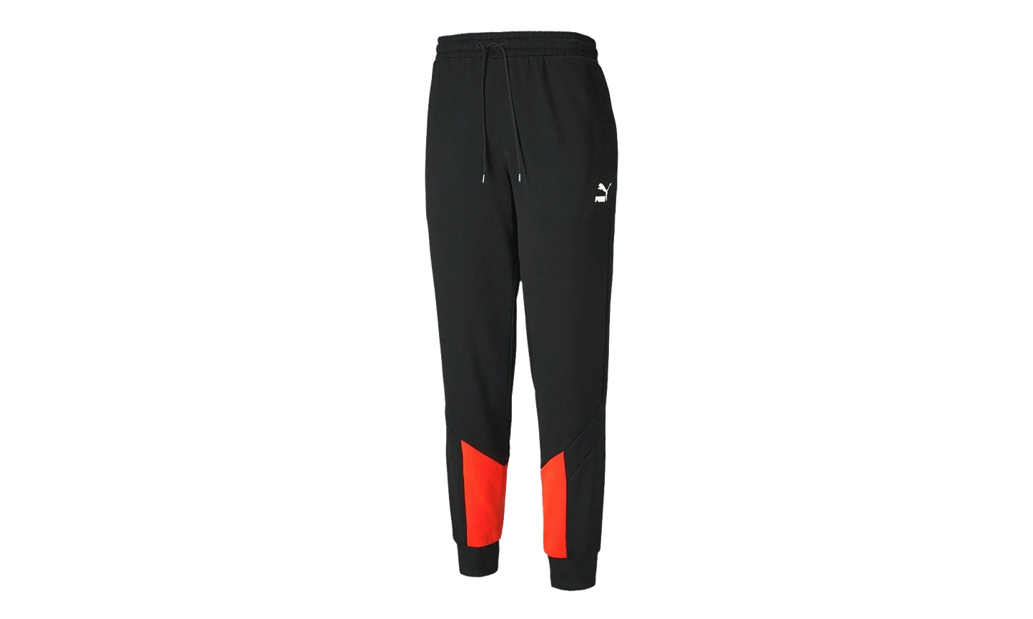 Iconic MCS Track Pants "Puma Black / Lava Blast" 596445 51