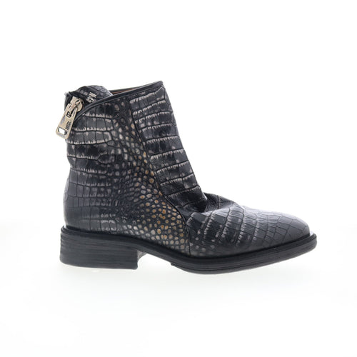 Fleetwood A51206-201-6002 Womens Black Leather Casual Dress Boots